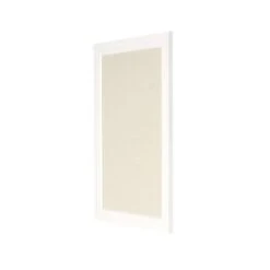 18.5" X 27.5" Bosc Framed Linen Fabric Pinboard White - DesignOvation