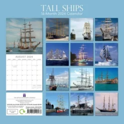 The Gifted Stationery 2024 Square Wall Calendar, Tall Ships, 16-Month Transport Theme With 180 Reminder Stickers (12x12 In) 6 The Gifted Stationery 2024 Square Wall Calendar, Tall Ships, 16-Month Transport Theme With 180 Reminder Stickers (12x12 In) -Smart Stationery Deals Store GUEST 3d795374 1487 4948 8beb 4c93e8d9051a