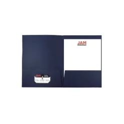 JAM Paper Two-Pocket Textured Linen Business Folders Navy Blue Bulk 25/Pack 386LNAA -Smart Stationery Deals Store GUEST 3dc1b7ba cdc8 447e a7f5 76957da99fb2