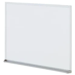 UNIVERSAL Dry-Erase Board Melamine 24 X 18 Satin-Finished Aluminum Frame 43622