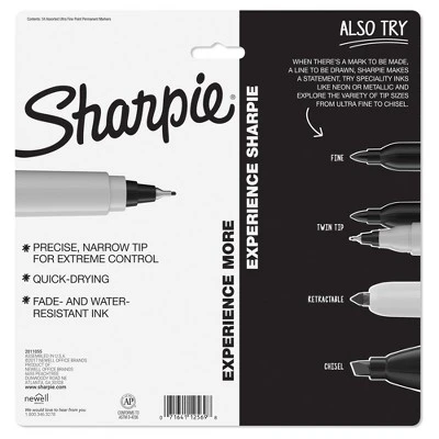 Sharpie 34pk Permanent Markers Ultra Fine Tip Multicolored 3 Sharpie 34pk Permanent Markers Ultra Fine Tip Multicolored - Image 3