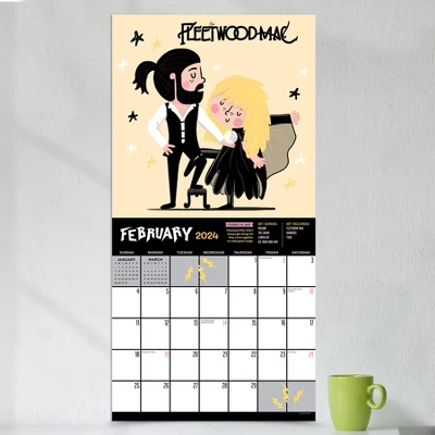 TF Publishing 2024 Wall Calendar 12"x12" Rock N Roll Biographies 2 TF Publishing 2024 Wall Calendar 12"x12" Rock N Roll Biographies - Image 2