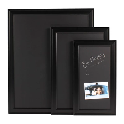 18.5" X 27.5" Bosc Framed Magnetic Chalkboard Black - DesignOvation 3 18.5" X 27.5" Bosc Framed Magnetic Chalkboard Black - DesignOvation - Image 3