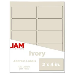 JAM Paper Mailing Labels 2" X 4" 120ct 24 JAM Paper Mailing Labels 2" X 4" 120ct -Smart Stationery Deals Store GUEST 43f75201 14fa 4732 8a2a 4b8af5da4f72