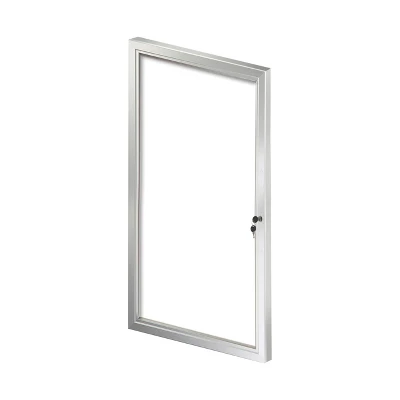 Azar Displays Medium Enclosed Magnetic Message Board W/ Lock & Key 1 Azar Displays Medium Enclosed Magnetic Message Board W/ Lock & Key