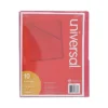 Universal Slash-Cut Pockets For Three-Ring Binders Jacket Letter 11 Pt. Red 10/Pack 61683