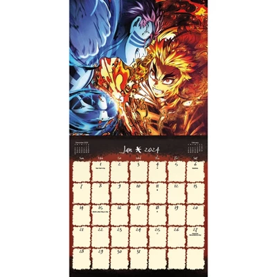 Trends International Inc. 2023-24 Wall Calendar 12"x12" Demon Slayers 1 Trends International Inc. 2023-24 Wall Calendar 12"x12" Demon Slayers