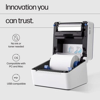 HP 300 DPI Label Printer, Internal Tray 4x6 Direct Thermal Printer 4 HP 300 DPI Label Printer, Internal Tray 4x6 Direct Thermal Printer - Image 4