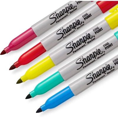 Sharpie 34pk Permanent Markers Fine Tip Multicolored 2 Sharpie 34pk Permanent Markers Fine Tip Multicolored - Image 2