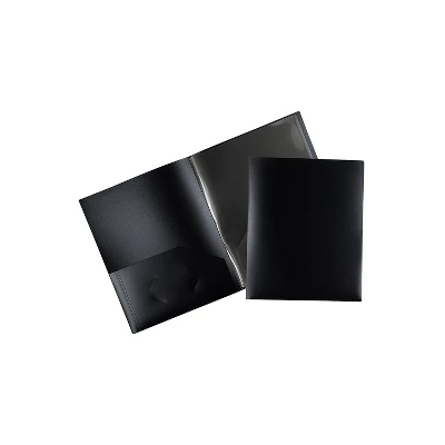 JAM Paper 6-Pocket Heavy Duty Folders Black 2/Pack (389MP6bl) 389MP6BL 1 JAM Paper 6-Pocket Heavy Duty Folders Black 2/Pack (389MP6bl) 389MP6BL