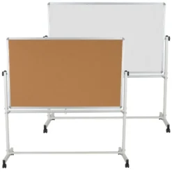 Emma And Oliver Reversible Mobile Cork Bulletin Board And White Board Stand With Pen Tray -Smart Stationery Deals Store GUEST 5014a36b e1a5 4a26 8962 da87c59d57f3
