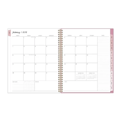 Ivory Paper Co 2024 Planner 11"x8.5" Weekly/Monthly Wirebound Celine Rose Pink 5 Ivory Paper Co 2024 Planner 11"x8.5" Weekly/Monthly Wirebound Celine Rose Pink - Image 5