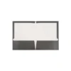 JAM Paper Glossy 2-Pocket Presentation Folder Gray 100/Carton 31225352D