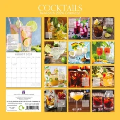 The Gifted Stationery 2024 Square Wall Calendar, Cocktails, 16-Month Food Theme With 180 Reminder Stickers (12x12 In) -Smart Stationery Deals Store GUEST 51f4afcb 5072 45c2 978b 0a611fce7636