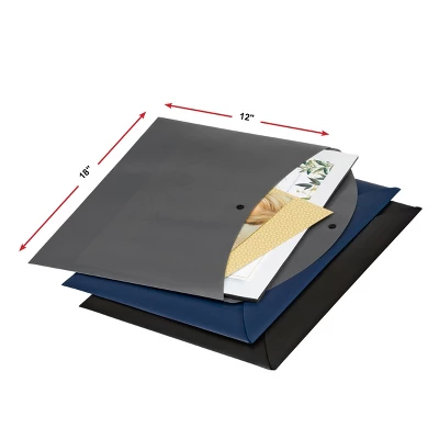 Smead Project Envelope, Snap Closure, Top Load, Tabloid Size 12" X 18", Assorted Colors, 6 Per Pack (89691) 3 Smead Project Envelope, Snap Closure, Top Load, Tabloid Size 12" X 18", Assorted Colors, 6 Per Pack (89691) - Image 3