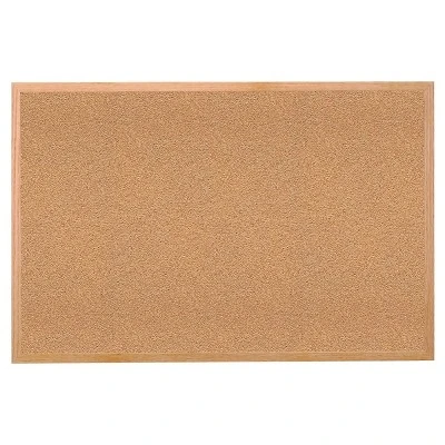 2' X 3' Natural Cork Bulletin Board With Wood Frame - Ghent 1 2' X 3' Natural Cork Bulletin Board With Wood Frame - Ghent