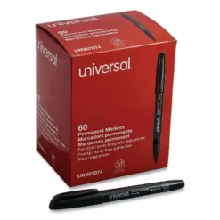 Universal Pen-Style Permanent Marker Bullet/Fine Black 60 Per Pack 07074 -Smart Stationery Deals Store GUEST 57164cc7 6a30 4bd4 a1d1 5177e158a466