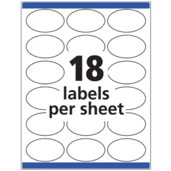 Avery Oval Easy Peel Labels 1 1/2 X 2 1/2 Matte White 270/Pack 6583 10 Avery Oval Easy Peel Labels 1 1/2 X 2 1/2 Matte White 270/Pack 6583 -Smart Stationery Deals Store GUEST 5819f492 37fa 4533 b841 cf2b2647527b