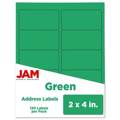 JAM Paper Mailing Labels 2" X 4" 120ct 3 JAM Paper Mailing Labels 2" X 4" 120ct - Image 3