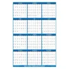 SwiftGlimpse 2024 Yearly Wall Calendar & Planner 24"x36" Navy Blue