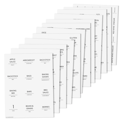 Talented Kitchen 157 Pantry Organization Labels For Food Storage Containers, Preprinted Black All Caps On Matte Vinyl Stickers For Minimalist Kitchen 6 Talented Kitchen 157 Pantry Organization Labels For Food Storage Containers, Preprinted Black All Caps On Matte Vinyl Stickers For Minimalist Kitchen - Image 6