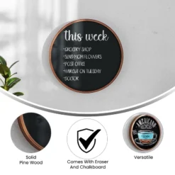Flash Furniture Canterbury Round Wall Mounted Magnetic Chalkboards For Home Or Business With Eraser And Chalk, Set Of 2 14 Flash Furniture Canterbury Round Wall Mounted Magnetic Chalkboards For Home Or Business With Eraser And Chalk, Set Of 2 -Smart Stationery Deals Store GUEST 5e14c0c4 7e07 49a0 a12f 2e6ce3938333