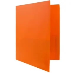 JAM 6pk POP 2 Pocket School Presentation Plastic Folders With Prong Fasteners Orange -Smart Stationery Deals Store GUEST 5e1e479c 267e 456c 8ae0 cb72709b755b