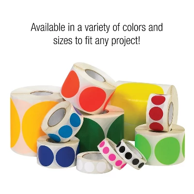 Tape Logic Inventory Circle Labels 3/4" Black 500/Roll DL610F 2 Tape Logic Inventory Circle Labels 3/4" Black 500/Roll DL610F - Image 2