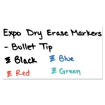 EXPO Low Odor Dry Erase Marker Bullet Tip Black Dozen 82001 3 EXPO Low Odor Dry Erase Marker Bullet Tip Black Dozen 82001 - Image 3