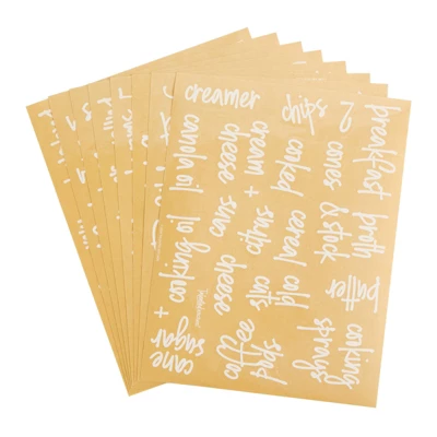 Talented Kitchen 158 Pack Script Supplementary Pantry, Fridge & Freezer Name Label Stickers For Food Storage Container, Jar & Canisters 6 Talented Kitchen 158 Pack Script Supplementary Pantry, Fridge & Freezer Name Label Stickers For Food Storage Container, Jar & Canisters - Image 6