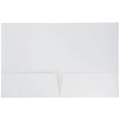 JAM 6pk Glossy Paper Folder 2 Pocket - White 4 JAM 6pk Glossy Paper Folder 2 Pocket - White - Image 4