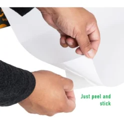 Mind Reader Adhesive Whiteboard Paper, Write On Removable Wall Decal Sticker Sheets, Customizable Size, 2 Dry Erase Markers, 24 In X 10 Ft, White 8 Mind Reader Adhesive Whiteboard Paper, Write On Removable Wall Decal Sticker Sheets, Customizable Size, 2 Dry Erase Markers, 24 In X 10 Ft, White -Smart Stationery Deals Store GUEST 6366c6cd 8a69 4d22 a6fa 3e6e91f1d287