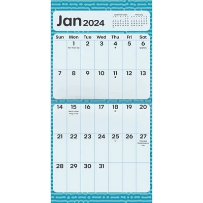 Trends International Inc. 2023-24 Wall Calendar 12"x12" Large Print 1 Trends International Inc. 2023-24 Wall Calendar 12"x12" Large Print