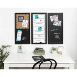 13" X 26" Wyeth Framed Magnetic Dry Erase Weekly Calendar Black - DesignOvation -Smart Stationery Deals Store GUEST 657d5d98 eaa0 4230 aee5 acb1273ef9c3