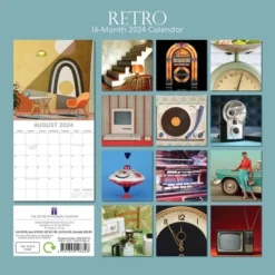 The Gifted Stationery 2024 Square Wall Calendar, Retro, 16-Month Lifestyles Theme With 180 Reminder Stickers (12x12 In) -Smart Stationery Deals Store GUEST 67c285eb 800a 487a 8019 a5ada9cd5fff