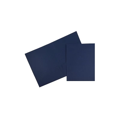 JAM Paper 2-Pocket Presentation Folders Navy Linen 100/Box 26982B 1 JAM Paper 2-Pocket Presentation Folders Navy Linen 100/Box 26982B