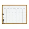 27.25" X 1.5" Calter Framed Magnetic Dry Erase Monthly Calendar Gold - Kate And Laurel