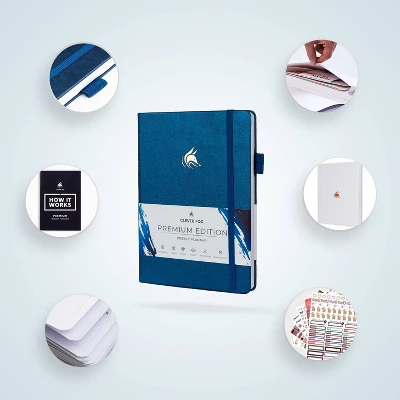 Undated Planner Premium Weekly 6.5"x9.625" Mystic Blue - Clever Fox 1 Undated Planner Premium Weekly 6.5"x9.625" Mystic Blue - Clever Fox