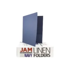 JAM Paper Two-Pocket Textured Linen Business Folders Navy Blue Bulk 25/Pack 386LNAA -Smart Stationery Deals Store GUEST 6d43762e 718f 4fce 9c52 5a6a1377a20b