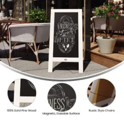 Emma And Oliver Rustic Vintage Double-Sided Folding Magnetic Chalkboard With 8 Chalk Markers, 10 Chalkboard Stencils, Eraser And 2 Rustic Magnets 14 Emma And Oliver Rustic Vintage Double-Sided Folding Magnetic Chalkboard With 8 Chalk Markers, 10 Chalkboard Stencils, Eraser And 2 Rustic Magnets -Smart Stationery Deals Store GUEST 6f158260 bb83 49cf ac28 34d9956d1cf3