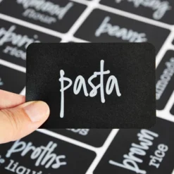 Talented Kitchen 136 Chalkboard Pantry Labels For Food Containers, Preprinted White Script On Black Stickers For Jars, Kitchen Organization -Smart Stationery Deals Store GUEST 750b1a83 fe48 4520 a6c9 fe92c7069fc2