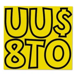 Trend Ready Letters Playful Combo Set Yellow 4"h 216/Set T79743