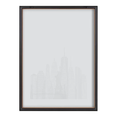 18" X 24" Blake New York Cityscape By Jake Goossen Framed Printed Glass Gray - Kate & Laurel All Things Decor 3 18" X 24" Blake New York Cityscape By Jake Goossen Framed Printed Glass Gray - Kate & Laurel All Things Decor - Image 3