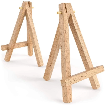 Arteza Small Mini Wood Art Display Easel, 5" - 40 Pack 1 Arteza Small Mini Wood Art Display Easel, 5" - 40 Pack