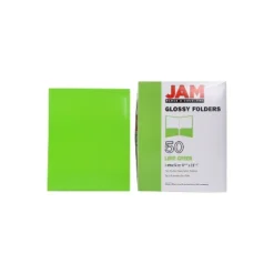 JAM Paper Laminated Two-Pocket Glossy Presentation Folders Lime Green 385GLID -Smart Stationery Deals Store GUEST 796b07c6 71ad 44d8 834c cfa0b3644d2a