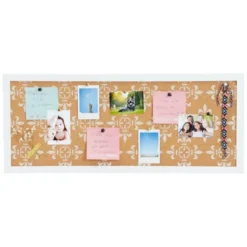 Juvale Decorative Cork Boards For Walls, Framed Tack Bulletin Board With White Border And Floral Print For Bedroom Wall Decor, Dorm Room, 10 X 24 In -Smart Stationery Deals Store GUEST 7c11442d 4a91 47ef 85d3 03868eee1bc9