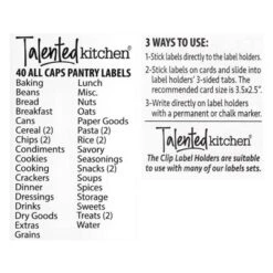 Talented Kitchen Talented Kitchen 8 Piece Metal Basket Labels Clip On Holders With 40 Labels, Gold Label Clips For Storage Bins -Smart Stationery Deals Store GUEST 7e1907ee 3bed 45e0 87c4 630ffd90e90c