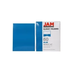 JAM Paper Laminated Two-Pocket Glossy Presentation Folders Blue 385GBUD 15 JAM Paper Laminated Two-Pocket Glossy Presentation Folders Blue 385GBUD -Smart Stationery Deals Store GUEST 7e99af25 474b 4224 aafe 3666fce31286