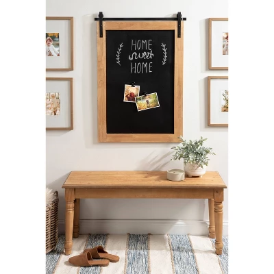 24" X 36" Samuels Wood Framed Wall Chalkboard Rustic Brown/Black - Kate & Laurel All Things Decor 7 24" X 36" Samuels Wood Framed Wall Chalkboard Rustic Brown/Black - Kate & Laurel All Things Decor - Image 7