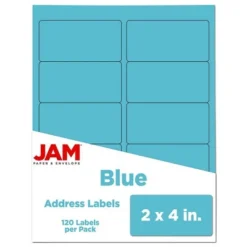 JAM Paper Mailing Labels 2" X 4" 120ct 18 JAM Paper Mailing Labels 2" X 4" 120ct -Smart Stationery Deals Store GUEST 80b95973 733b 4b11 b856 5b1e37d62569